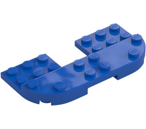 LEGO Blau Platte 8 x 4 x 0.7 mit Abgerundete Ecken (73832)