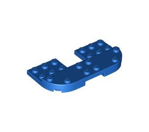 LEGO Blue Plate 8 x 4 x 0.7 with Rounded Corners (73832)