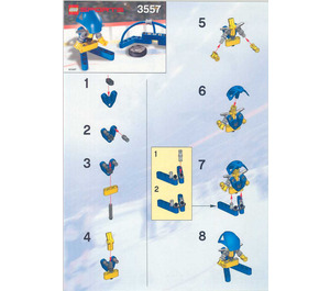 LEGO Blauw Player en Goal 3557 Instructions