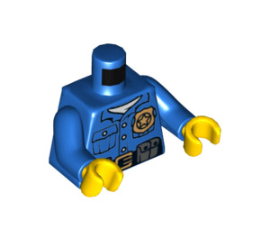 LEGO Blue Police Torso with Golden Badge (973 / 76382)