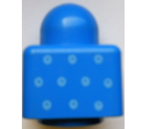 LEGO Blue Primo Brick 1 x 1 with Colored Dots (31000)