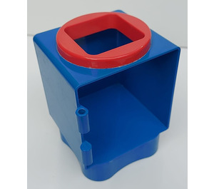 LEGO Blau Primo Shape Sorter Chamber mit Rot Quadratisch Portal