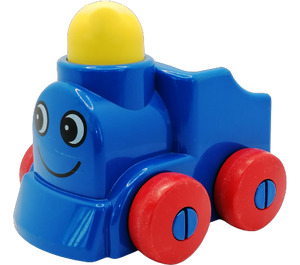 LEGO Bleu Primo Train avec Happy Affronter Modèle (31155)
