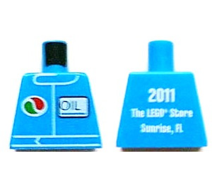 LEGO Azul Promotional Torso sin brazos (973)