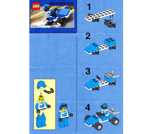 LEGO Blauw Racer 1272 Instructions