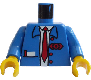 LEGO Blue Railway Employee 6 Torso (973)