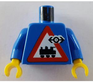 LEGO Blue Railway Employee 7 Torso (973)