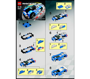 LEGO Blue Renegade Set 8662 Instructions