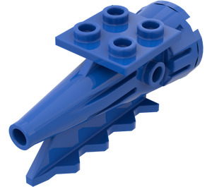 LEGO Blue Rocket Engine with 2 x 2 Plate (4746)