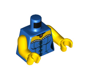 LEGO Blue Rootbeer Belle Minifig Torso (973 / 76382)