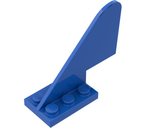 LEGO Bleu Aileron 2 x 5 x 3.7 (3587)