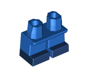 LEGO Blauw Korte benen met Dark Blauw shoes (26233 / 41879)