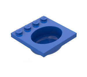 LEGO Blue Sink 4 x 4 Oval (6195)