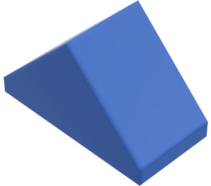 LEGO Blauw Helling 1 x 2 (45°) Dubbele met binnenbar (3044)