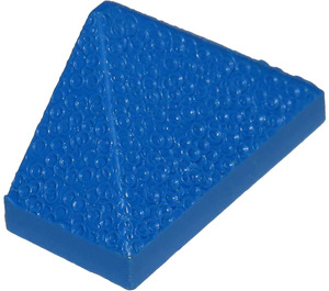 LEGO Bleu Pente 1 x 2 (45°) Tripler avec fond creux