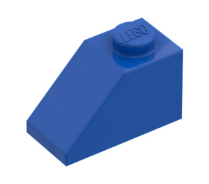 LEGO Blue Slope 1 x 2 (45°) without Centre Stud