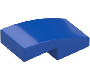 LEGO Blue Slope 1 x 2 Curved (11477)