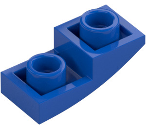 LEGO Bleu Pente 1 x 2 Incurvé Inversé (24201)