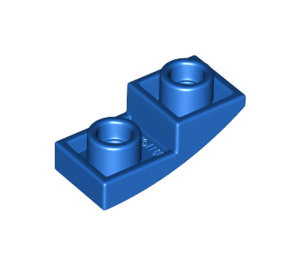 LEGO Blauw Helling 1 x 2 Gebogen Omgekeerd (24201)