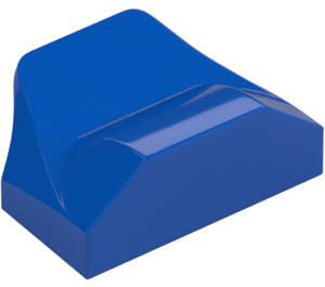 LEGO Blu Pendenza 1 x 2 x 0.7 Curvo con Fin (47458 / 81300)