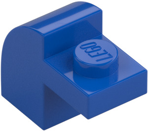 LEGO Blauw Helling 1 x 2 x 1.3 Gebogen met Plaat (6091 / 32807)