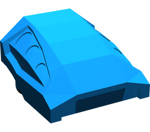 LEGO Blue Slope 1 x 2 x 2 Curved with Dimples (44675)