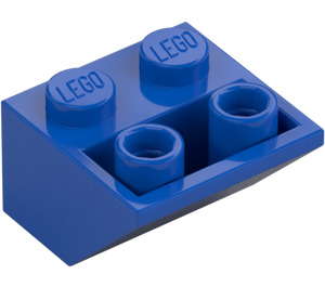 LEGO Blå Backe 2 x 2 (45°) Omvänd med platt mellanlägg under (3660)