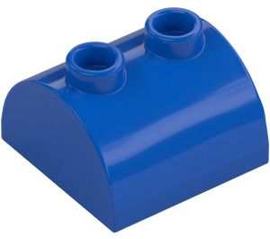 LEGO Blue Slope 2 x 2 Curved with 2 Studs on Top (30165)