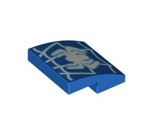 LEGO Blue Slope 2 x 2 Curved with Spider (15068 / 102226)
