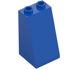 LEGO Blue Slope 2 x 2 x 3 (75°) Hollow Studs, Rough Surface (3684 / 30499)