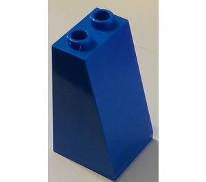 LEGO Bleu Pente 2 x 2 x 3 (75°) Goujons creux, lisses (3684 / 30499)