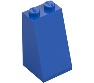 LEGO Blau Schrägstein 2 x 2 x 3 (75°) (Feste Noppen) (98560)