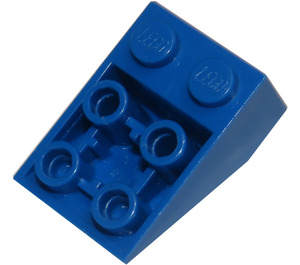 LEGO Bleu Pente 2 x 3 (25°) Inversé avec des connexions entre les tenons (2752 / 3747)