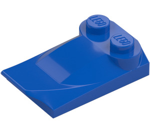 LEGO Blu Pendenza 2 x 3 x 0.7 Curvo con Ala (47456 / 55015)