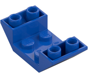 LEGO Blue Slope 2 x 4 (45°) Double Inverted with Open Center (4871)