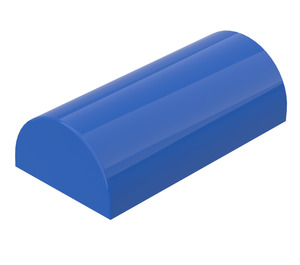 LEGO Blue Slope 2 x 4 Curved without Groove (6192 / 30337)