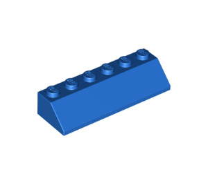 LEGO Bleu Pente 2 x 6 (45°) (23949)