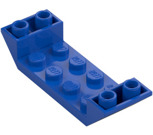 LEGO Blauw Helling 2 x 6 (45°) Dubbele Omgekeerd met Open Midden (22889)