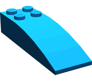 LEGO Bleu Pente 2 x 6 Incurvé (44126)