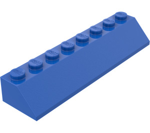 LEGO Blau Schrägstein 2 x 8 (45°) (4445)