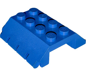 LEGO Blue Slope 4 x 4 (45°) Double with Hinge (4857)