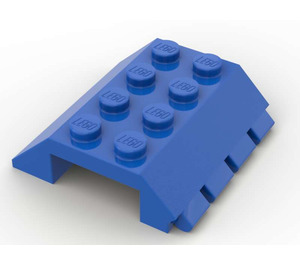 LEGO Bleu Pente 4 x 4 (45°) Double avec Charnière (4857)