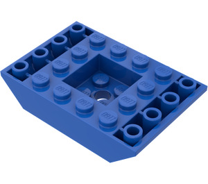 LEGO Blauw Helling 4 x 6 (45°) Dubbele Omgekeerd (30183)