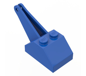 LEGO Blauw Helling 45° met Kraan Arm (3135)