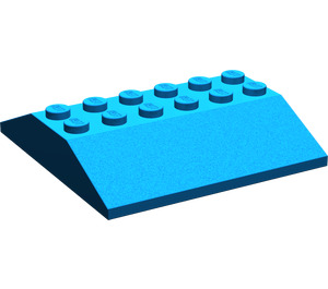 LEGO Blauw Helling 6 x 6 (25°) Dubbele (4509)