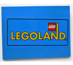 LEGO Blue Slope 6 x 8 (10°) with Legoland Sticker (4515)