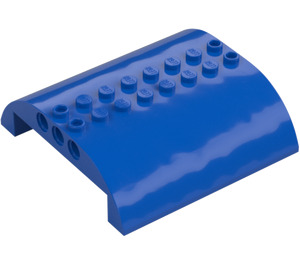 LEGO Blue Slope 8 x 8 x 2 Curved Double (54095)