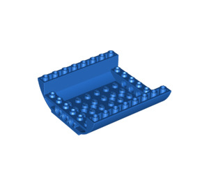 LEGO Blauw Helling 8 x 8 x 2 Gebogen Omgekeerd Dubbele (54091)