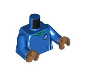 LEGO Blue Soccer Player Torso with Medium Dark Flesh Hands (973 / 76382)