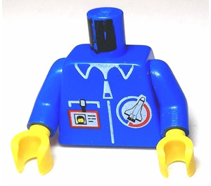 LEGO Blau Raum Pendeln Ground Crew Jacket Torso (973)